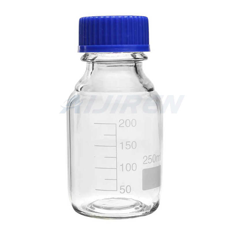 Borosilicate Glass 1000 mL amber reagent bottle